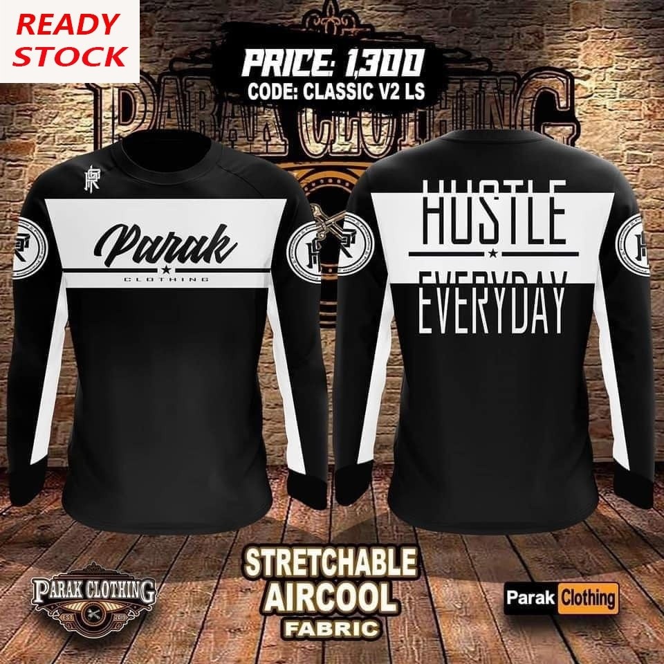 男式摩托車騎行服長袖 PARAK CLOTHING HUSTLE FULL SUBLIMATION 彈力風冷 LONGS | 蝦皮購物