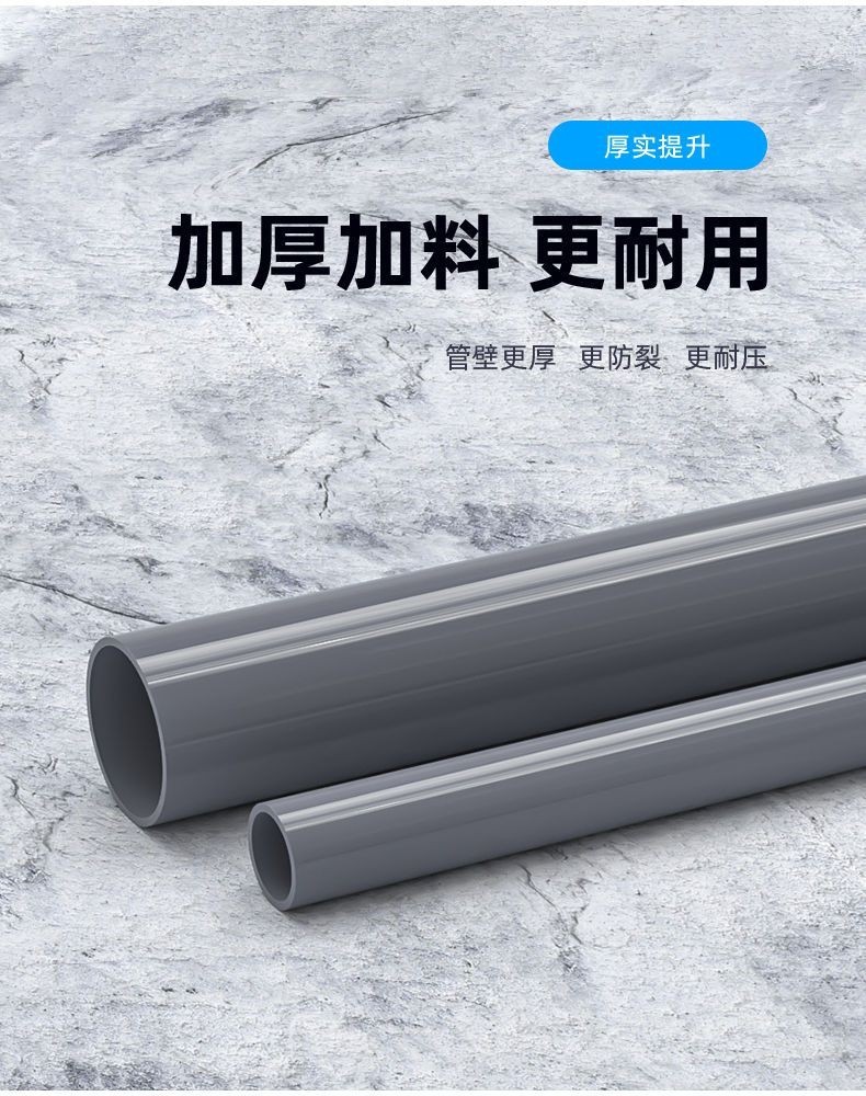 購滿199出貨 臺灣出貨 加厚PVC塑料管 4分管子魚缸1寸管道6分圓管20供水管 25 32 40 50mm | 蝦皮購物