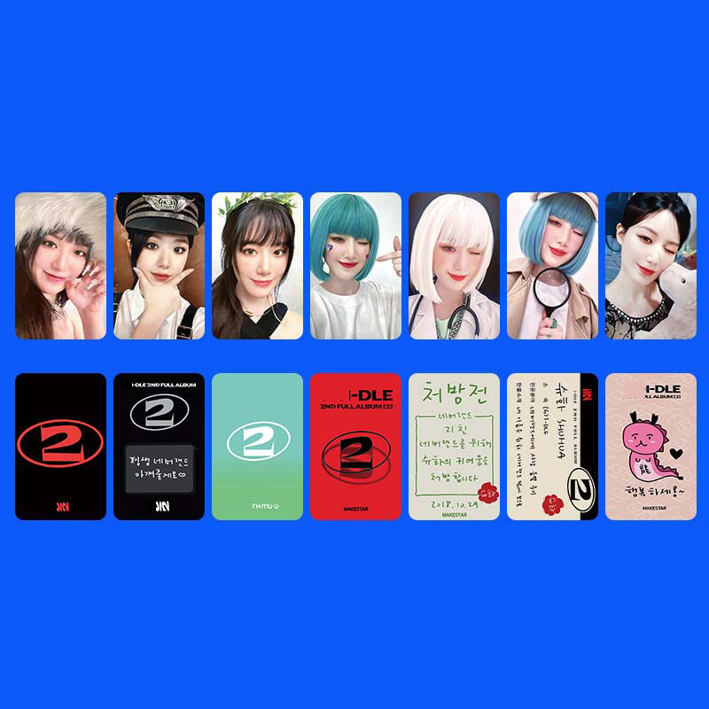 GIDLE女娃專輯 2ND特典 單人卡 MINNIE 葉舒華 SHUHUA 宋雨琦 YUQI 田曉娟 | 蝦皮購物