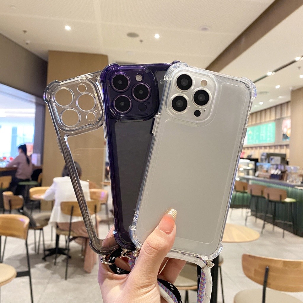 斜背手機殼 四角氣囊 斜跨 防摔殼 適用 蘋果 iPhone 16 15 14 13 12 Pro max XR 保護殼 | 蝦皮購物