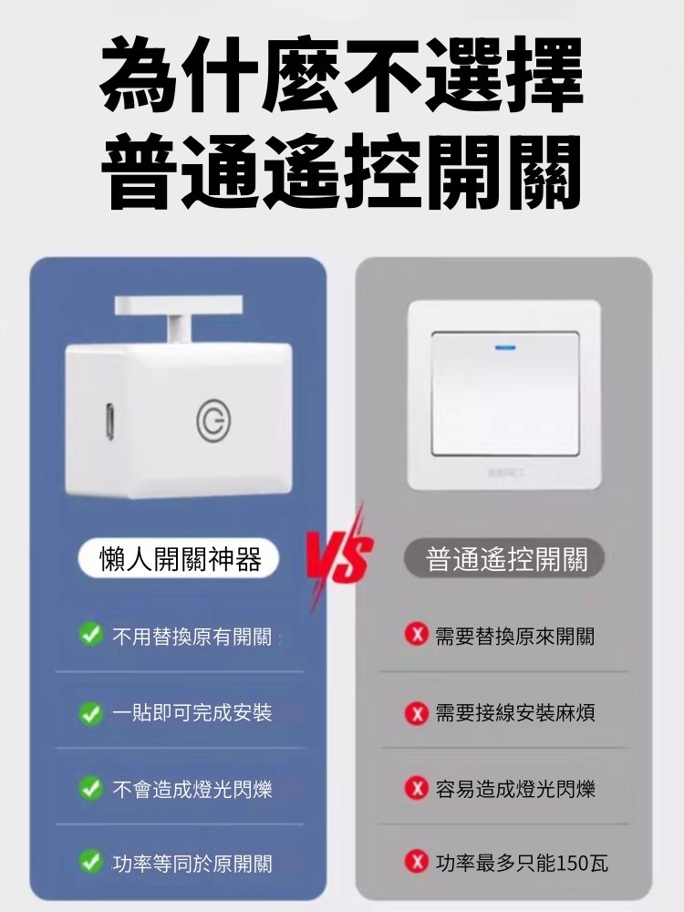 隔日到貨【可隔墻操控-小按鍵可用】懶人關燈 關燈神器 遙控關燈 懶人關燈神器 萬能配件 適用所有款式-隔日達 | 蝦皮購物