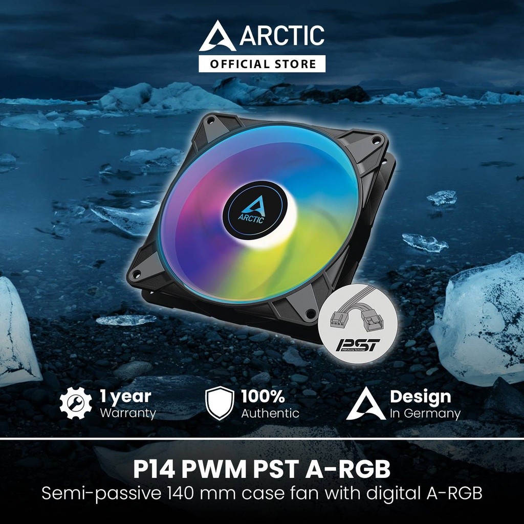 北極 P14 Pwm Pst A-Rgb - 機箱風扇,140 Mm Pwm,優化靜態壓力 | 蝦皮購物