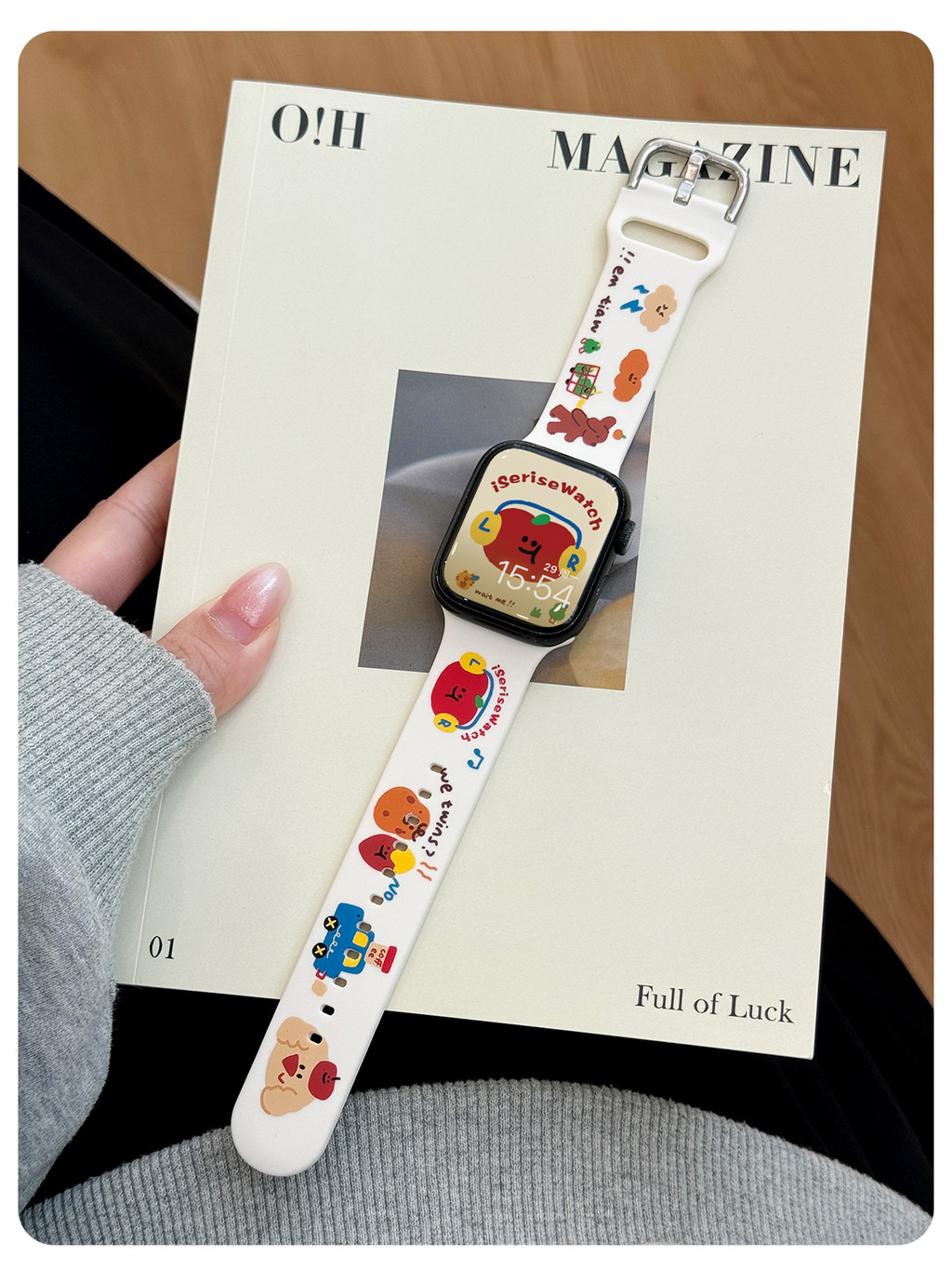 【限量特價】插畫塗鴉錶帶 適用 apple watch 錶帶 10 9 8 7 6 5 4 SE 蘋果手錶錶帶 運動錶帶 | 蝦皮購物