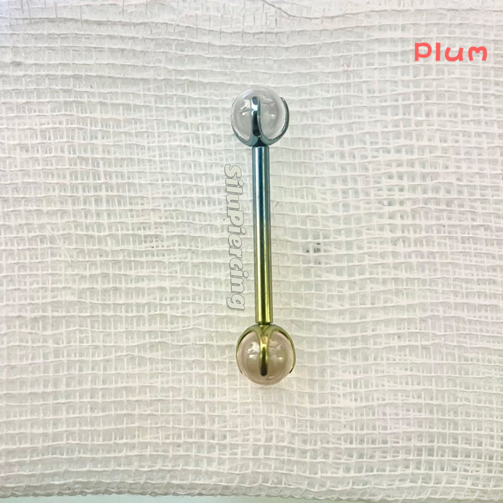 舌環 舌釘 進口F136精拋鈦合金改色鋯石舌釘高品質(滅菌出貨)小眾 | 蝦皮購物