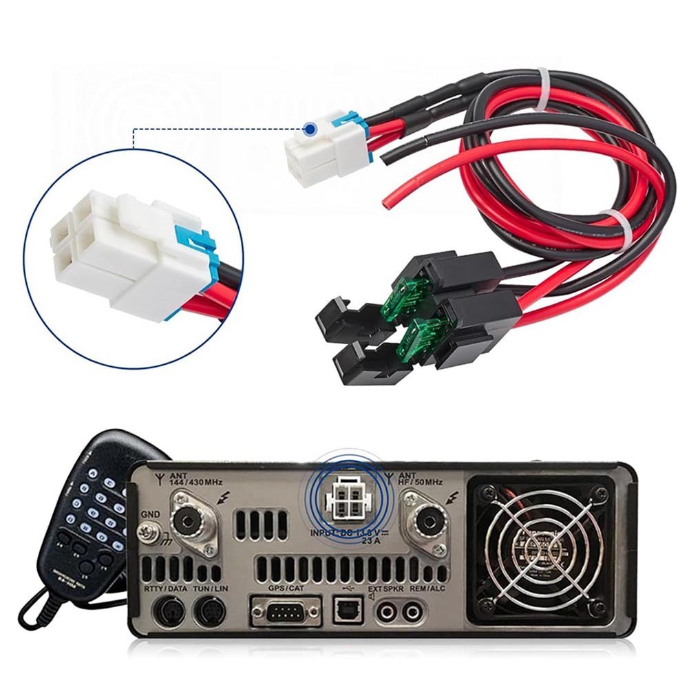 Cavo Alimentazione Per Radio Interfono Onde Corte - Compatibile Per IC-7000, FT-450, FT-891, Ecc. - Foto 8