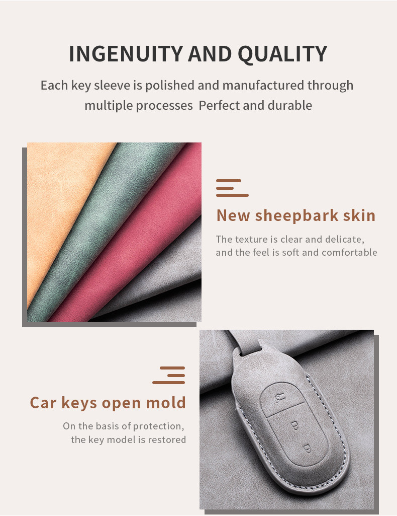 Étui Clé Voiture Leapmotor - Pour T03, S01, C11, C01 - Protection Complète En Cuir écologique - Design Précis Boutons Accessibles