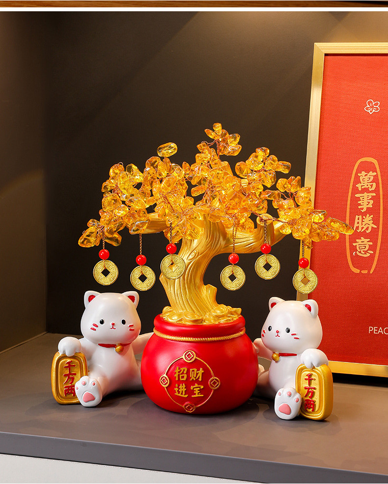 [隔日達 精美禮盒]發財樹 招財貓擺件 招財擺飾 辦公室擺飾 流沙畫 客廳擺飾 玄關裝飾品 開幕禮品 開業禮物 交換禮物 | 蝦皮購物