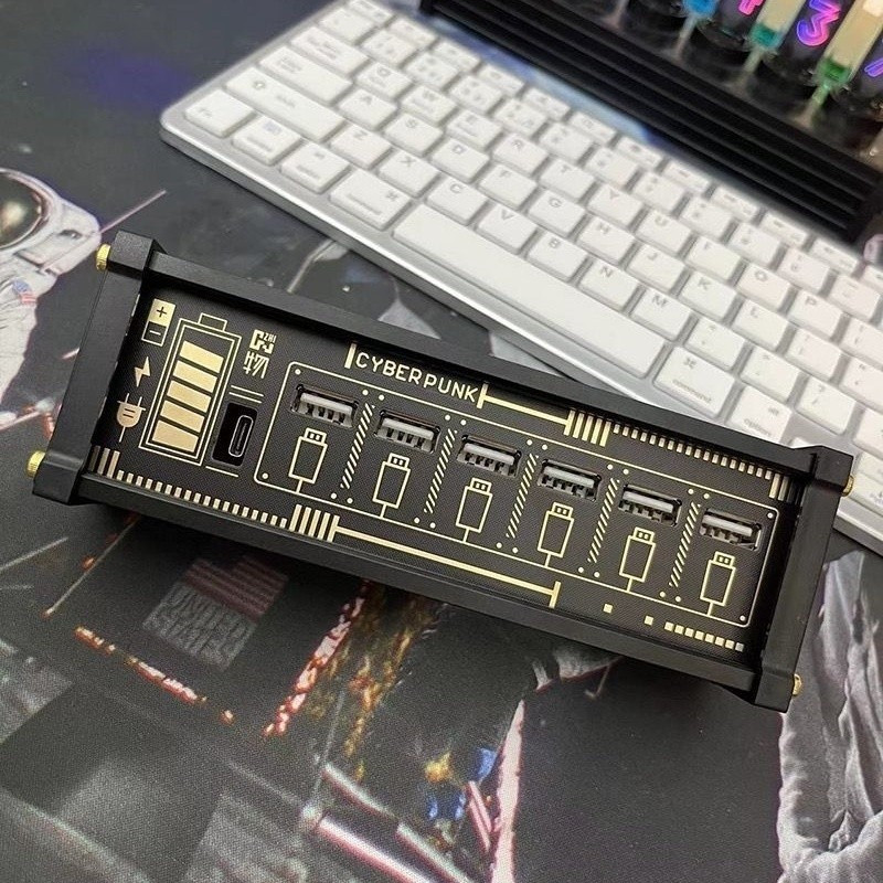 模組化智能USB排插 6孔獨立開關+4USB快充 防火阻燃材質 過載保護 復古設計 鈕子開關 桌搭插座 | 蝦皮購物