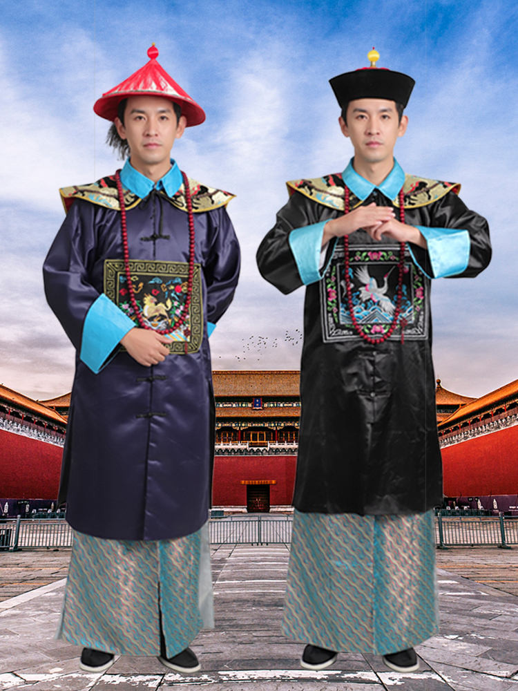 現貨 派對 表演 扮演 古代清朝官服宮廷古著皇后皇帝龍袍男大臣太監侍衛兵服表演服飾女 | 蝦皮購物