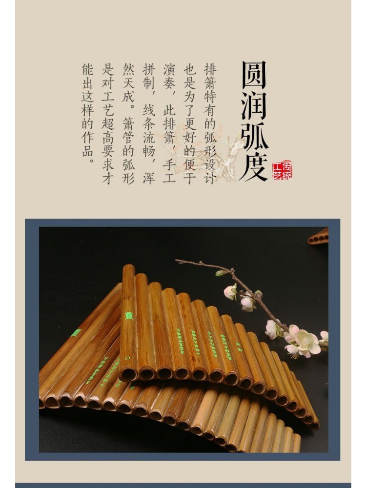 【免運 附發票】排箫乐器 初学G调 儿童 成人 专业演奏 F调 学生22管 吹管 排箫笛 排笛 排簫 排簫入門 排笛 | 蝦皮購物