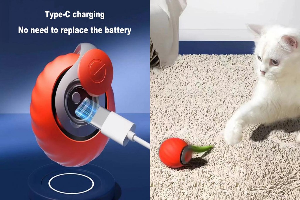 Vip Cat Playtime Enhancer Interactive Rolling Ball Cat Toy 帶 | 蝦皮購物