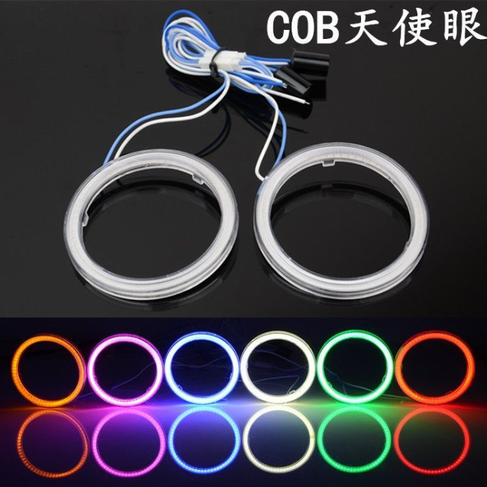 天使眼大燈 汽车led灯 LED天使眼 天使眼光圈 COB 雾灯 led日行灯 改裝大燈 COB 霧燈 led日行燈 | 蝦皮購物