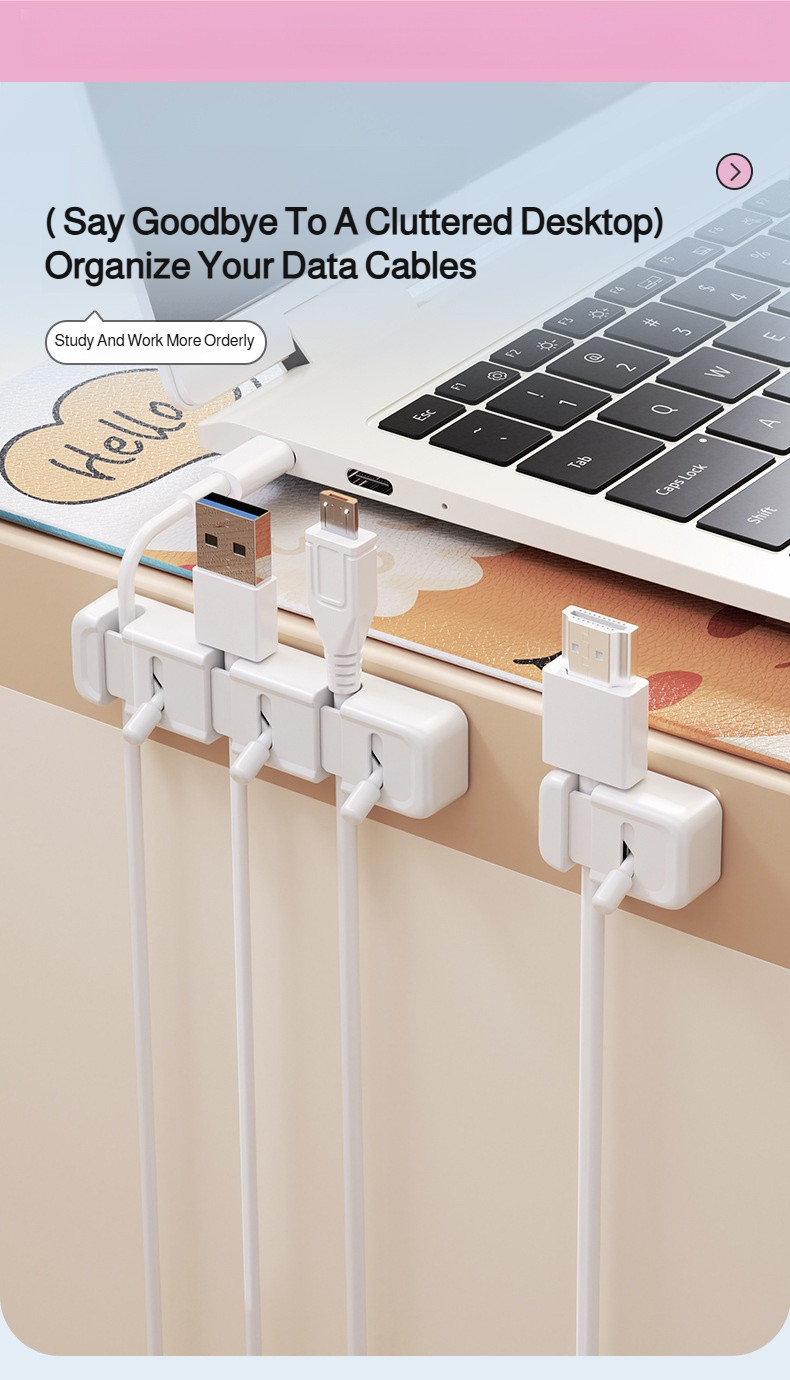 桌面電纜管理器 Toggle fixer 無痕卡扣電纜步行者鼠標數據線固定器 | 蝦皮購物