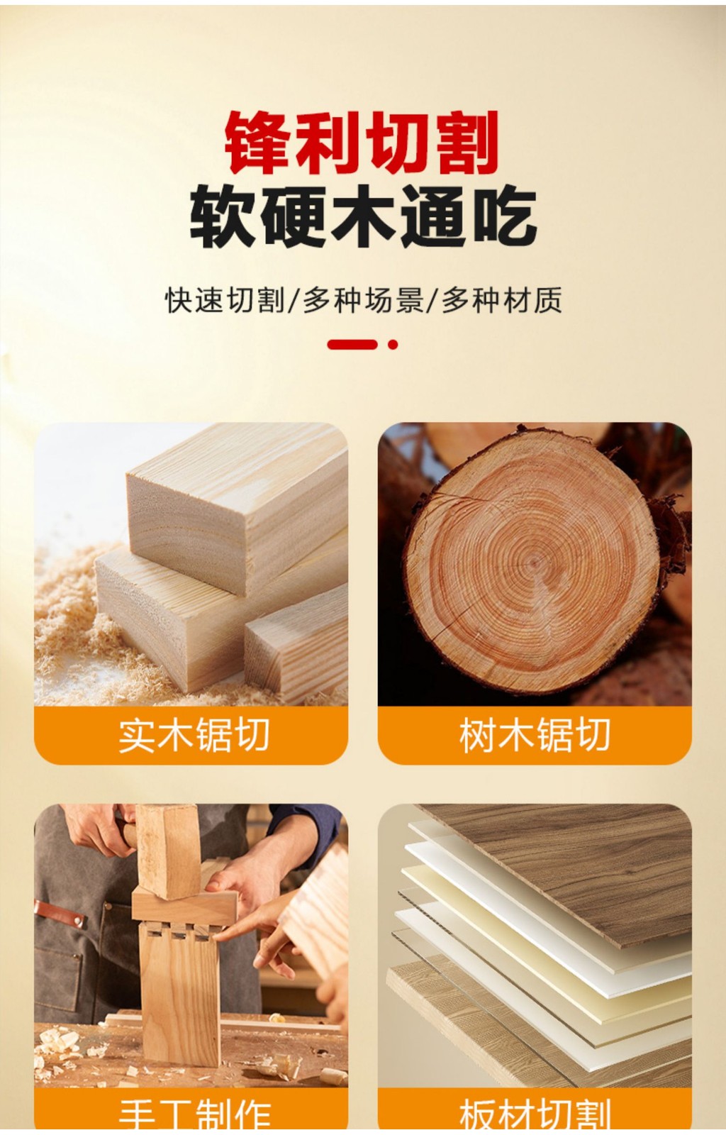 ⚡台灣出貨⚡ 木工鋸 手鋸鋸子 手工鋸木柄鋸刀 鋸樹木頭神器 家用手持細齒小型木鋸mq944 | 蝦皮購物
