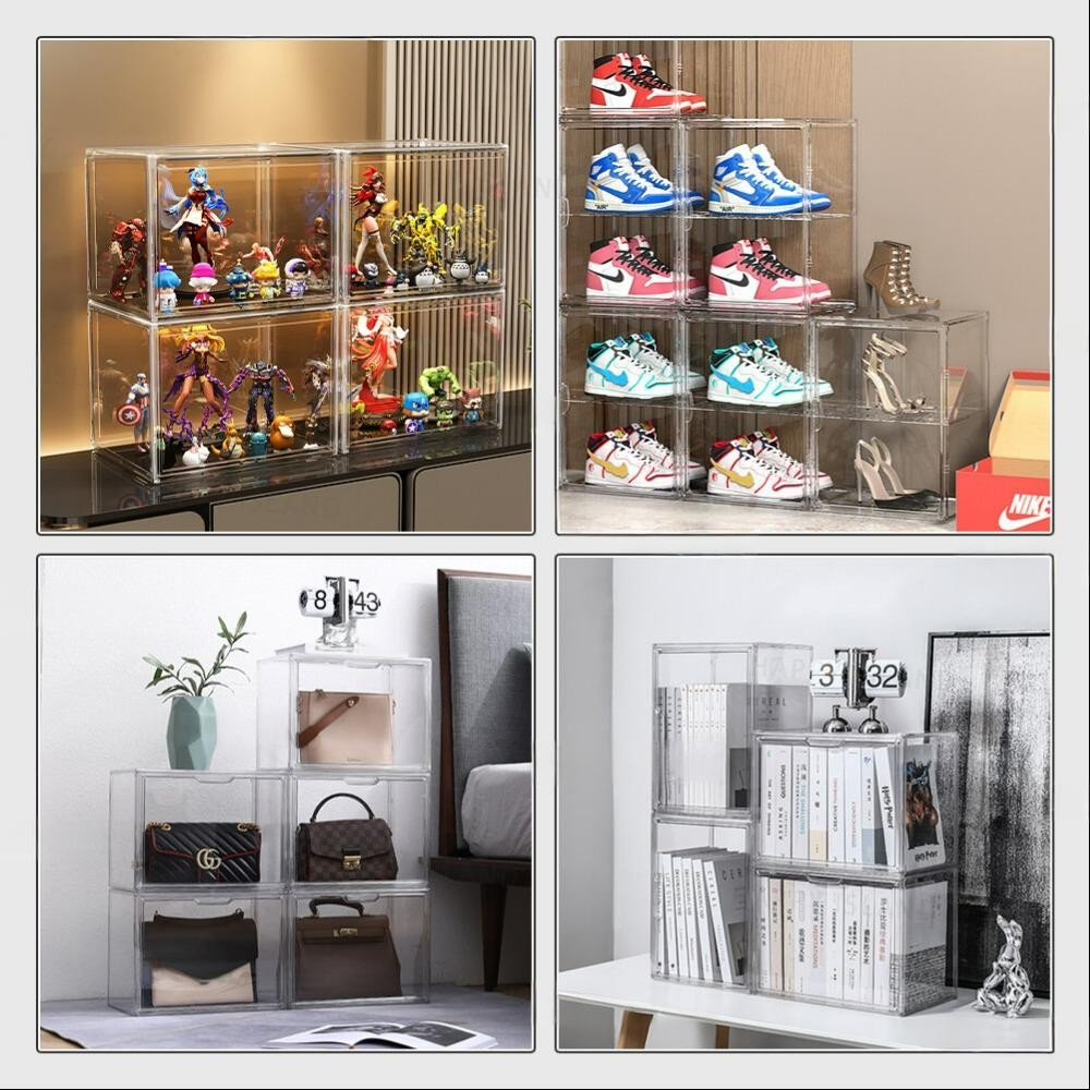 隔日達透明展示盒 透明公仔收藏盒 公仔收納盒 包包展示盒 收納箱 透明展示盒 收納盒 泡泡瑪特收納 盲盒收納 模型展示盒 | 蝦皮購物