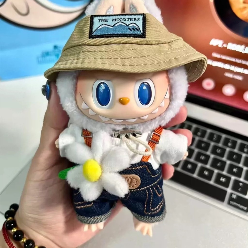 Popmart LABUBU 拉布布 祖國版 一代二代心動馬卡龍 坐坐派對搪膠毛絨公仔玩具 吊墜 | 蝦皮購物