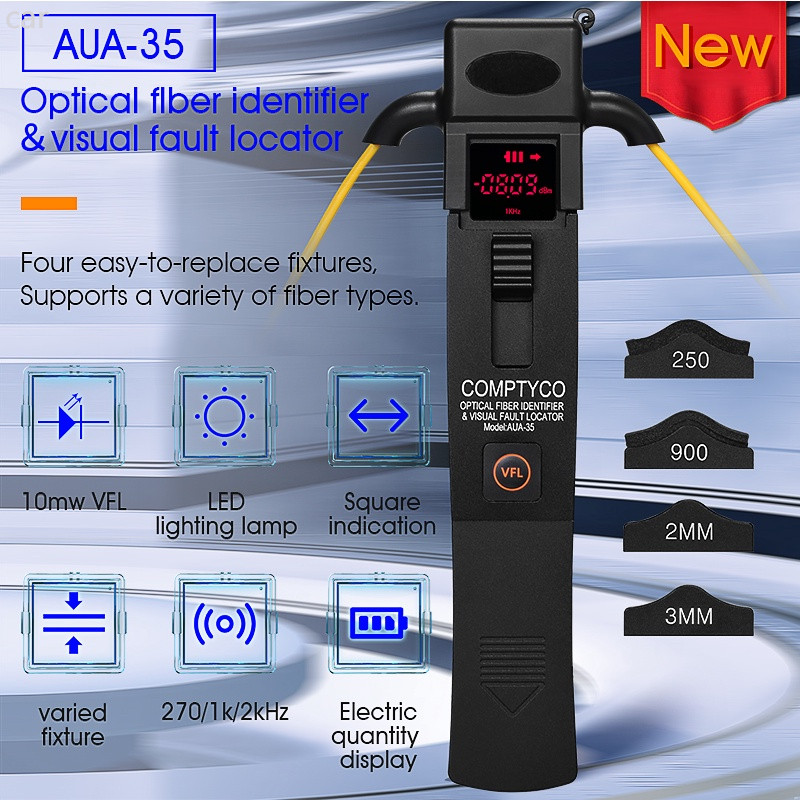 ♞Comptyco AUA-35/40 光纖識別器 +10MW VFL + LED 燈,光纖識別器檢測器 | 蝦皮購物