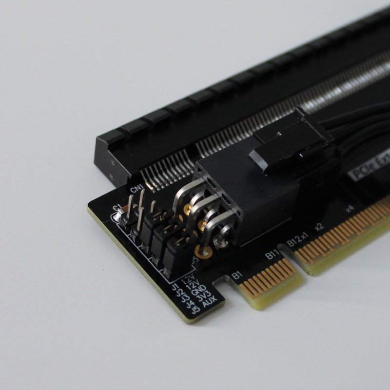 JMT PCI-E x16 半高轉全高擴展提升卡 PCIe 5.0 x16 測試適配器保護卡支持外部電源 | 蝦皮購物