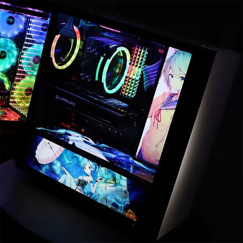 ♞,,定制 RGB 電腦機箱面板 psu 護罩 gpu 背板 12v 4pin 5v 3pin ARGB 裝飾 pc | 蝦皮購物