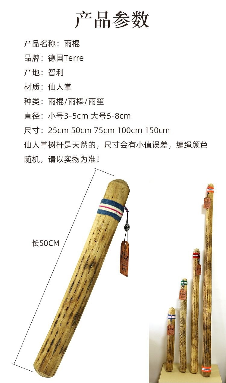 【新品大促】徳瑞雨棒僊人掌雨棍仿下雨聲音療癒瑜伽靈修民族樂器雨棍助眠電子 | 蝦皮購物