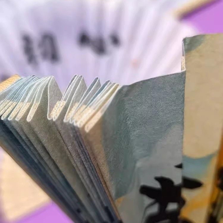 古風書法折扇可題字紙扇DIY空白扇紙扇民族風禮品小扇傳統風格折扇-218 | 蝦皮購物