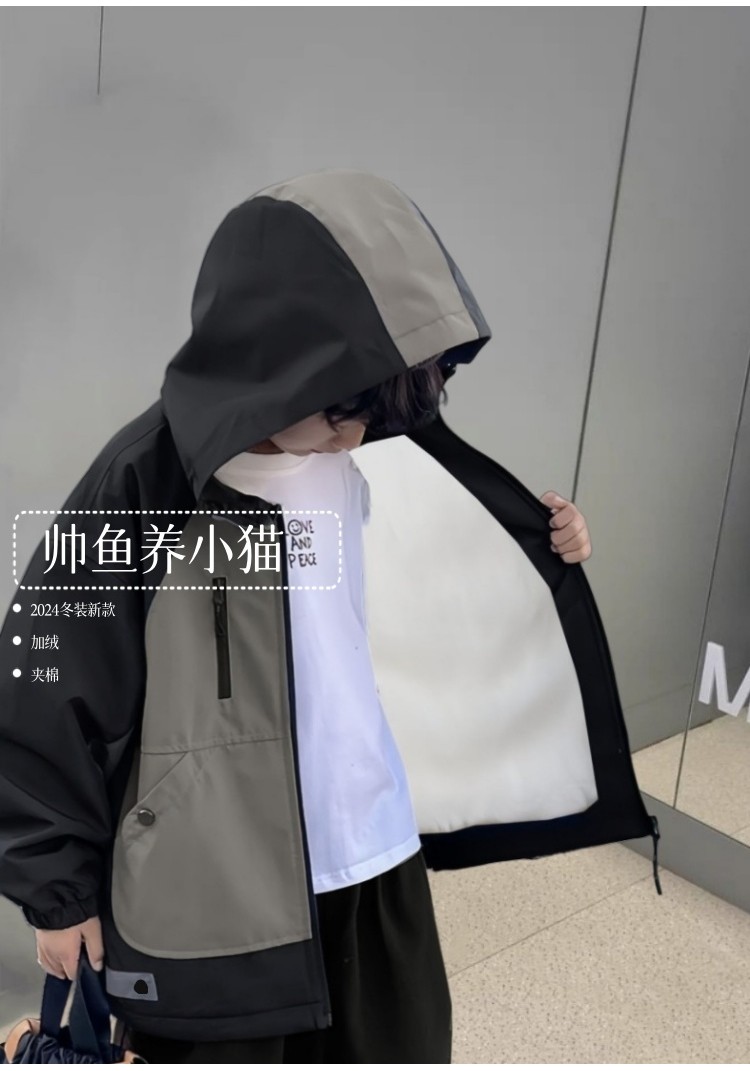 男童外套 秋冬季刷毛款 兒童棉服外套 中童加厚冬裝棉衣 | 蝦皮購物