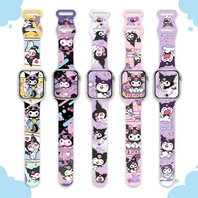 卡通印花錶帶 蘋果手錶 ultra2 watch 10 46mm se錶帶 46mm錶帶 apple 錶帶 7代 10代 | 蝦皮購物