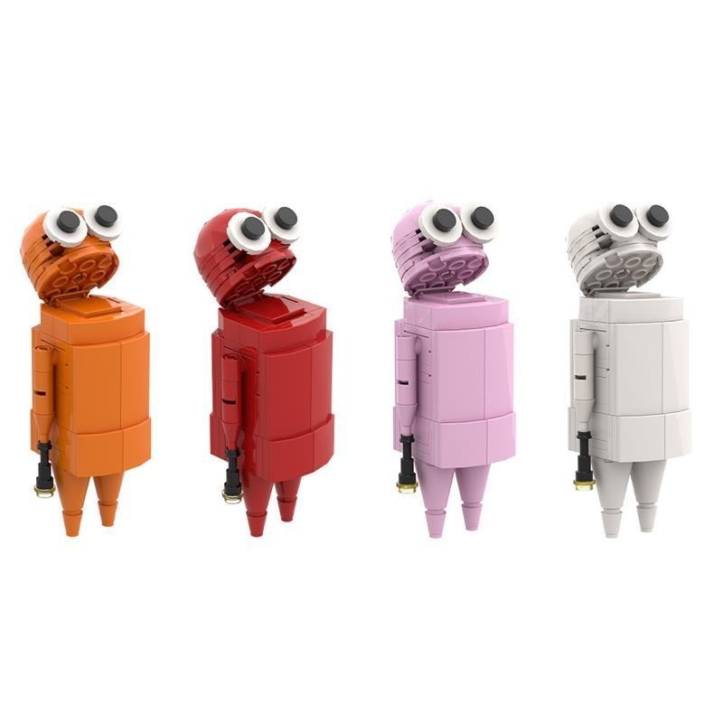 repo 鬧鬼公司 郵箱人 四色積木 R.E.P.O repo plush 小顆粒積木 積木機器人公仔 公仔擺件 | 蝦皮購物