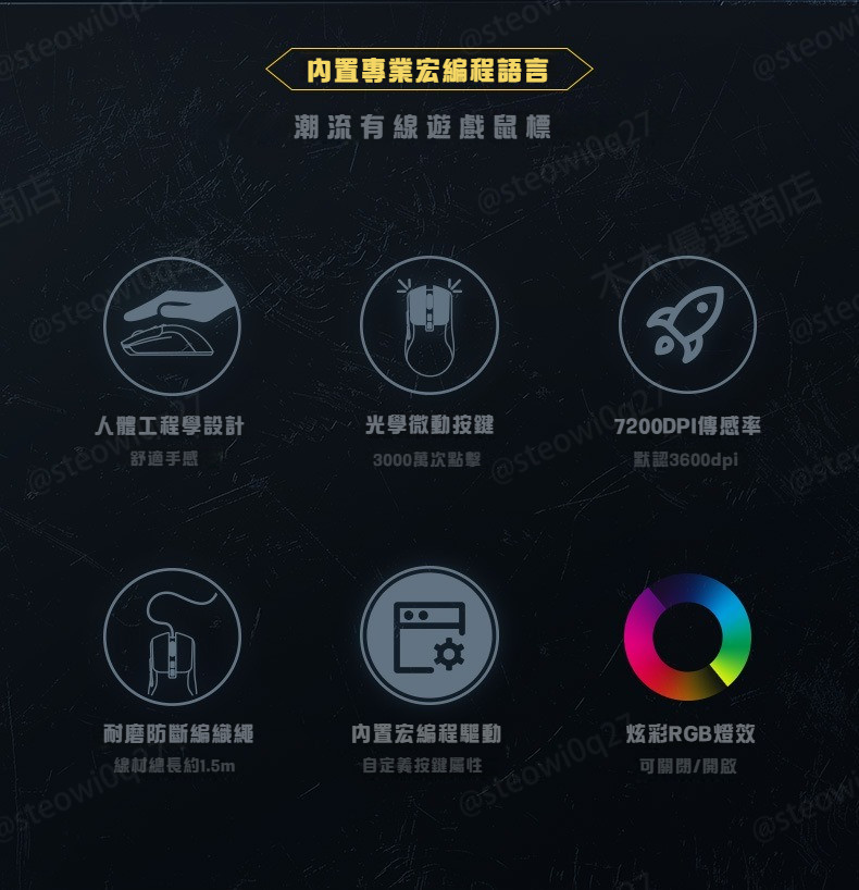 【隔日達🔥免運】電競宏滑鼠 升級競技級芯片 專業認證 有線滑鼠 支持硬件宏 RGB滑鼠 發光滑鼠 辦公滑鼠 鼠標 | 蝦皮購物