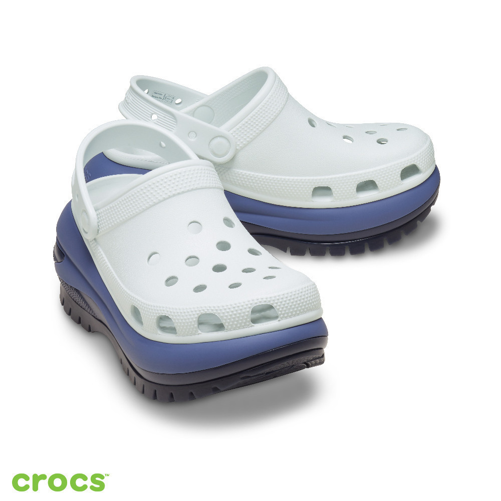 Crocs 卡駱馳 (中性鞋) 經典光輪花呢克駱格-月光灰色/七彩色- 210749-1NL | 蝦皮購物