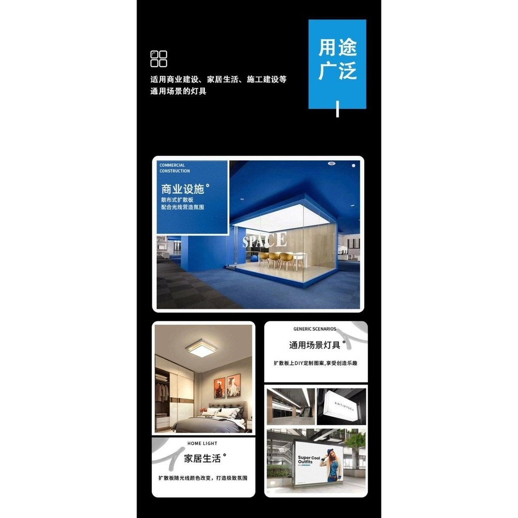 【台灣出貨】LED白色透光板 擴散板 亞克力板 燈光片 燈箱片 遮擋板 吸頂燈 塑料板 客製化 訂製 燈具材料 | 蝦皮購物