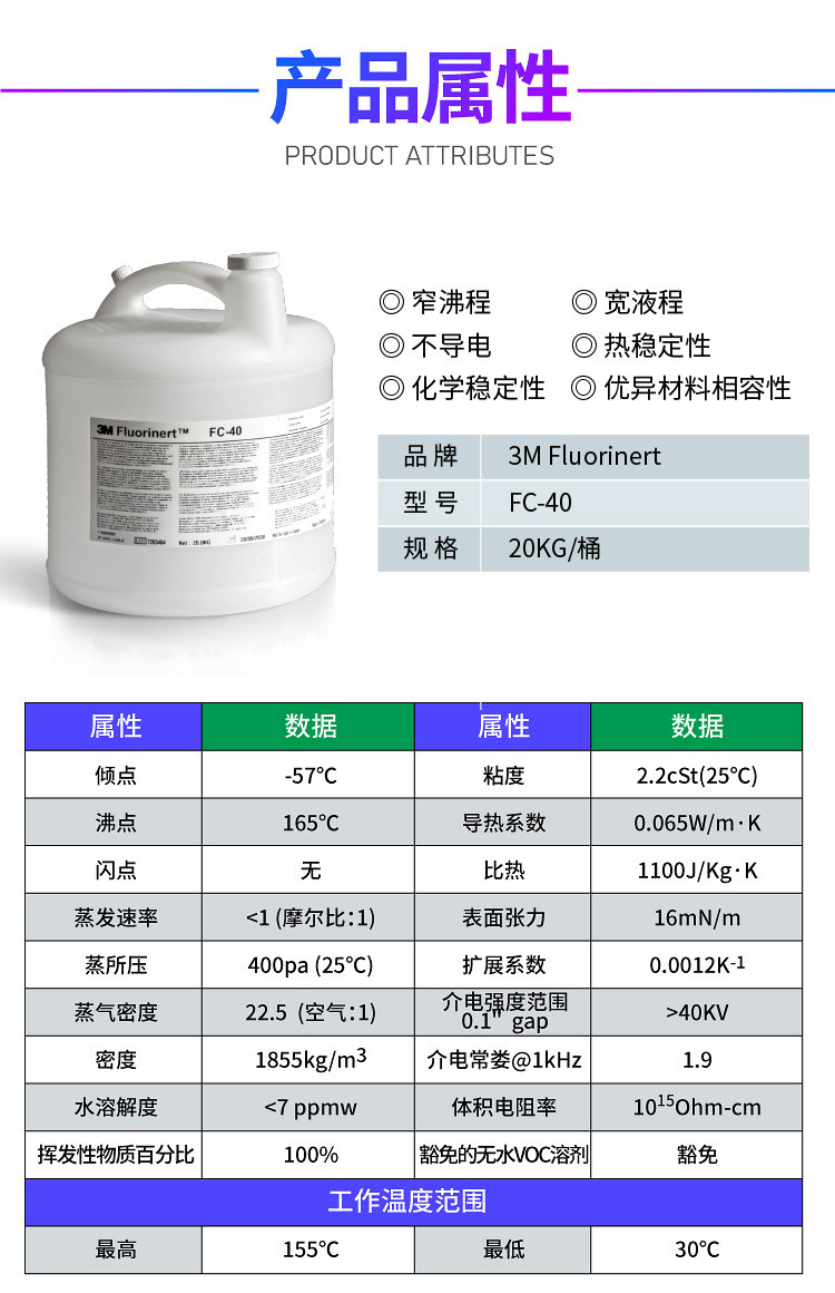 美國3MFluorinert FC-40冷卻液檢測液3M FC-40電子氟化液測漏液*馨語優選進口黏膠* VB6H | 蝦皮購物