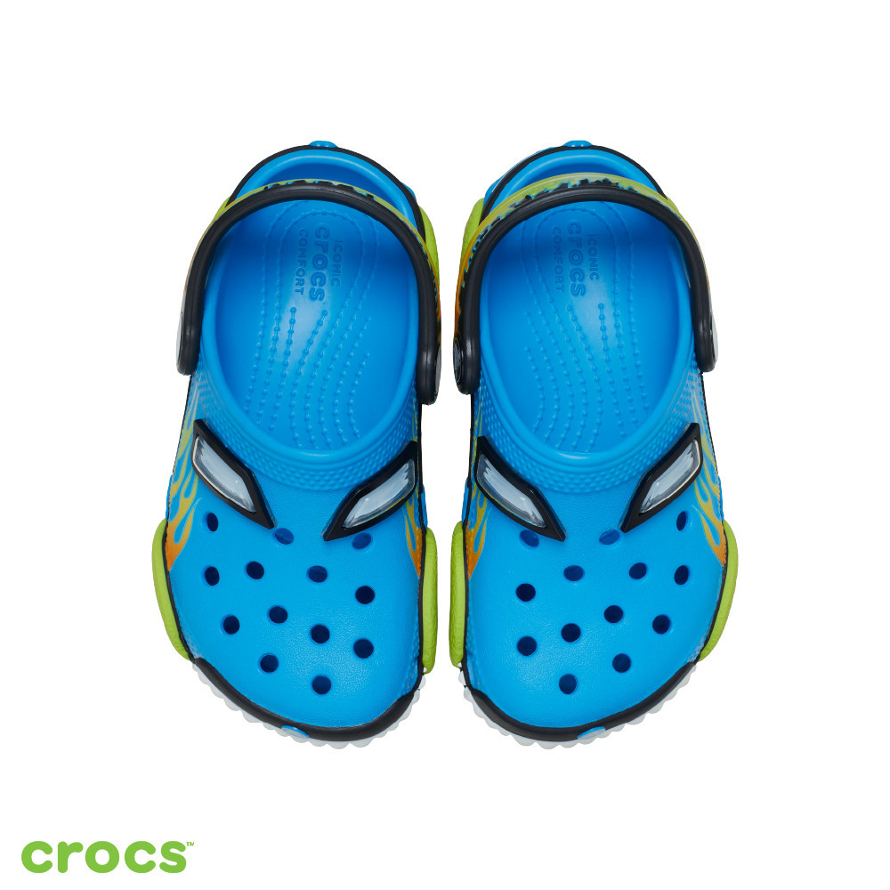 Crocs 卡駱馳(童鞋) Classic 經典系列 經典怪獸卡車 T Clog克駱格-霓虹海藍色 211305-4OS | 蝦皮購物