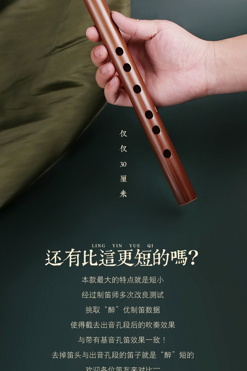 【臺灣熱銷】迷你短笛無膜孔初學橫笛入門竹笛小笛子隨身易學口袋樂器古風 | 蝦皮購物