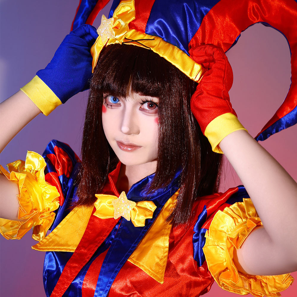 神奇數字馬戲團小醜女cos服連體衣帶萬聖節帕姆尼cos服全套Pomni ZP9D | 蝦皮購物