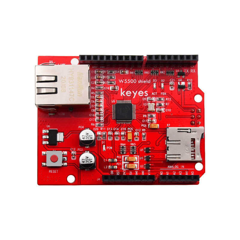 Keyes W5500網路擴展板模塊 支持O&MEGA-2560開發板適用arduino | 蝦皮購物