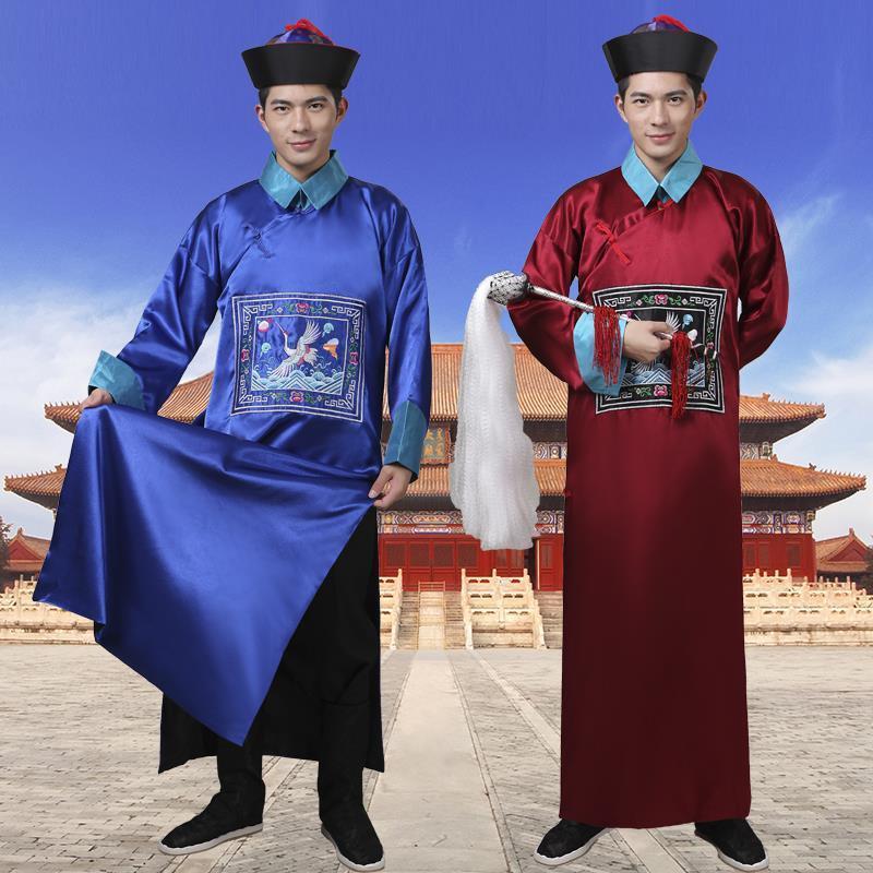 *臺灣出貨*清朝古裝官服太監服裝男士侍衛總管公公後宮甄嬛傳品殭屍表演服生日 禮物 清朝服裝 服飾 影視裝扮 民國 復古 | 蝦皮購物