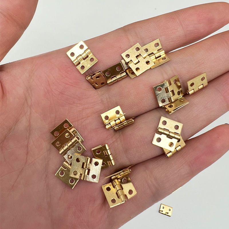 迷你2分純銅小合頁 工藝品盒超小合頁360度 鉸鏈木盒袖珍對開鉸鏈 FGDD | 蝦皮購物