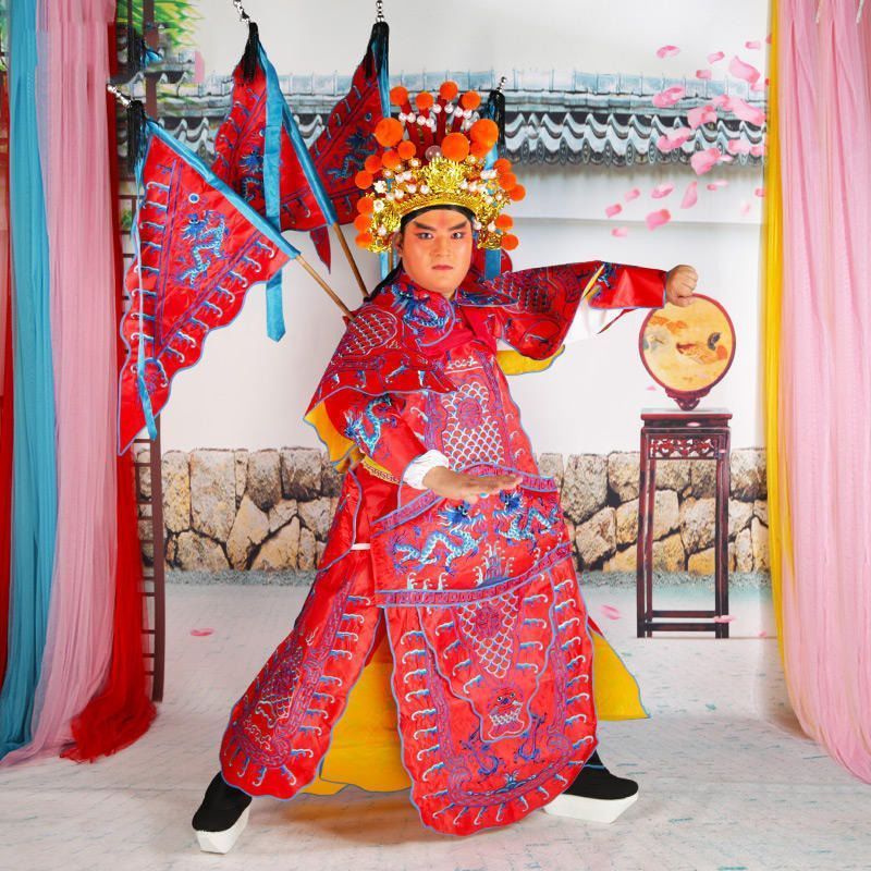 戏曲武生大靠京剧服装戏剧服男靠武将靠旗将军定军山霸王古装戏装 道具服 舞台演出服 影視服 表演服 演出服 | 蝦皮購物