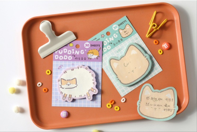 良梧【現貨速發】PUDDING DODO NOTE FOR 便利貼 可愛動物備忘清單異形便簽貼 便條紙 麻雀邊牧 | 蝦皮購物