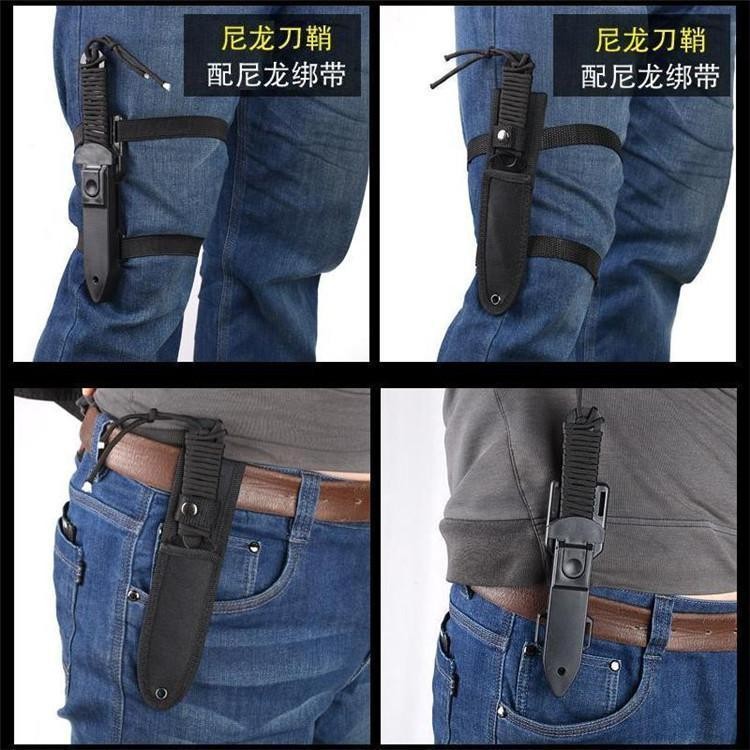 戶外用品便攜式戰術尼龍布刀套綁腿/潛水塑料ABS刀套綁腿刀鞘通用 | 蝦皮購物