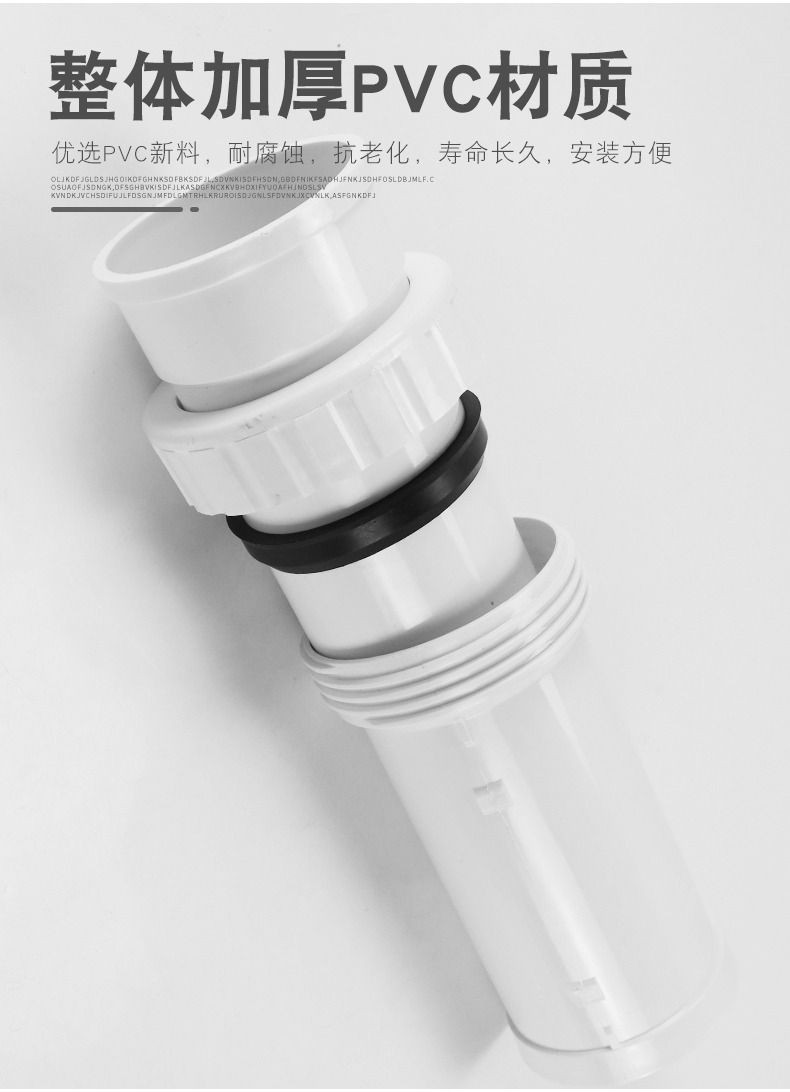 🔥台灣出貨🔥PVC搶修加長伸縮節螺紋快接管活接調節排污下水管50/75/110排水管-8 | 蝦皮購物