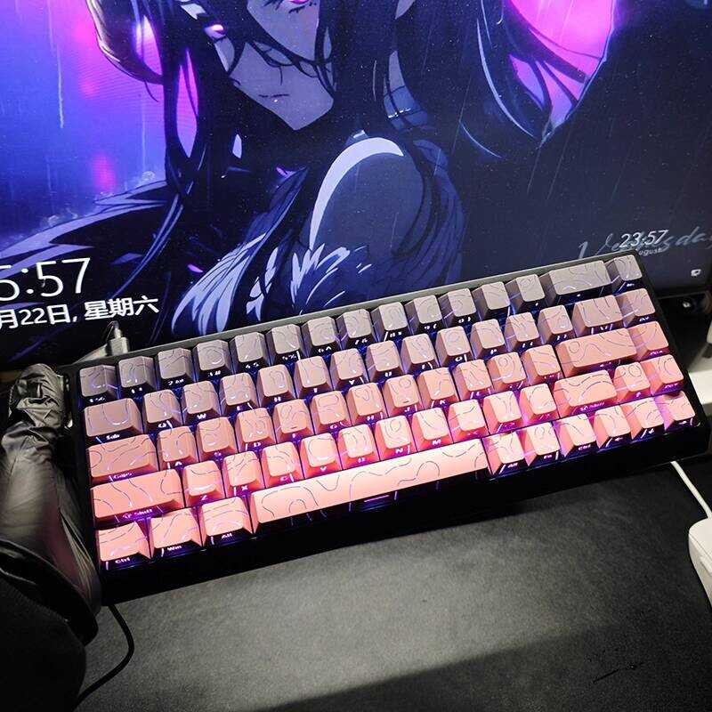 ACE68等高線4.0透明側刻鍵盤鍵帽透光原廠68配列75PBT愛心G87磁軸 chenb | 蝦皮購物