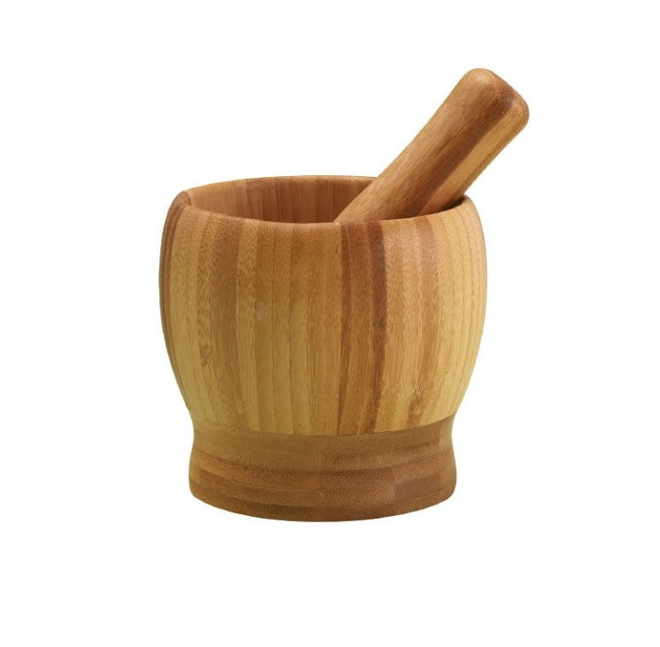 柒柒HOUSE 竹木捣碎罐 杵臼 搗藥器 蒜頭研磨器 搗蒜器 大姜搗碎器 搗蒜罐 搗藥缽 傢用石臼蒜 臼子搗藥 臼 | 蝦皮購物