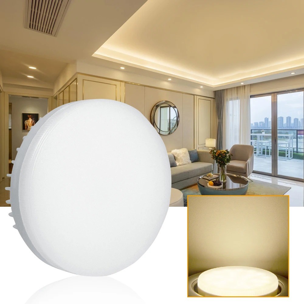6-2PCS GX53 LED 射燈:,5W 12W 9W,用於衣櫃、櫥櫃和開箱照明的強光源 | 蝦皮購物