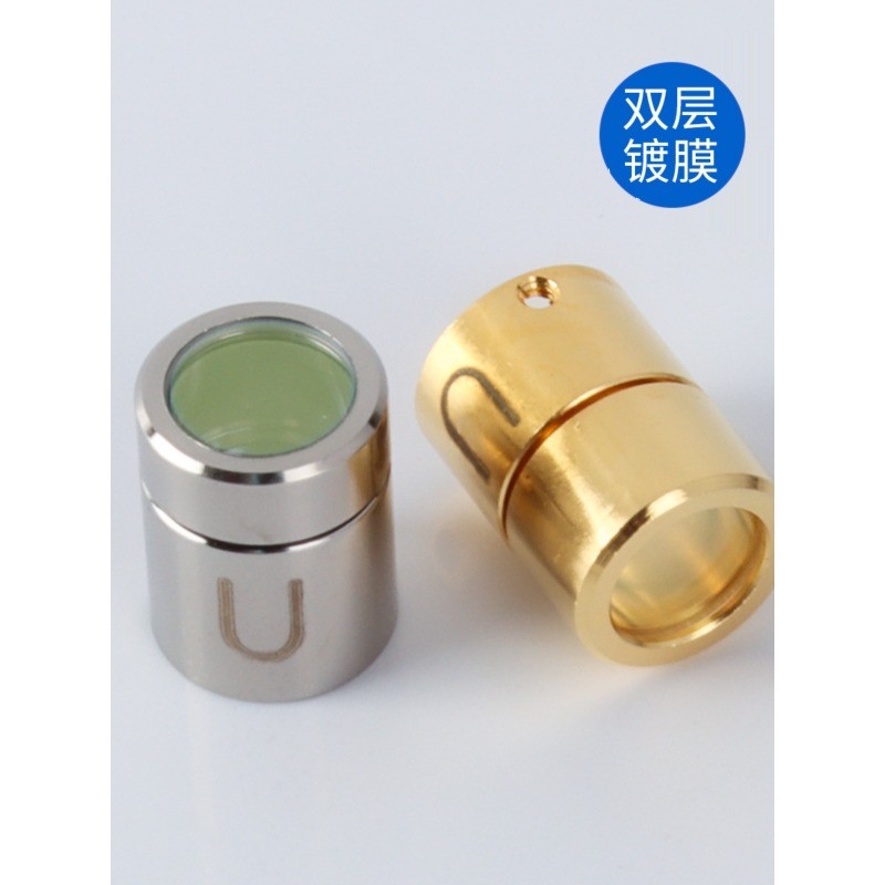 【附發票】熱刺 創鑫 MAX銳科 激光器 光纖晶體 金色保護帽 QBH輸出頭 保護窗口 | 蝦皮購物
