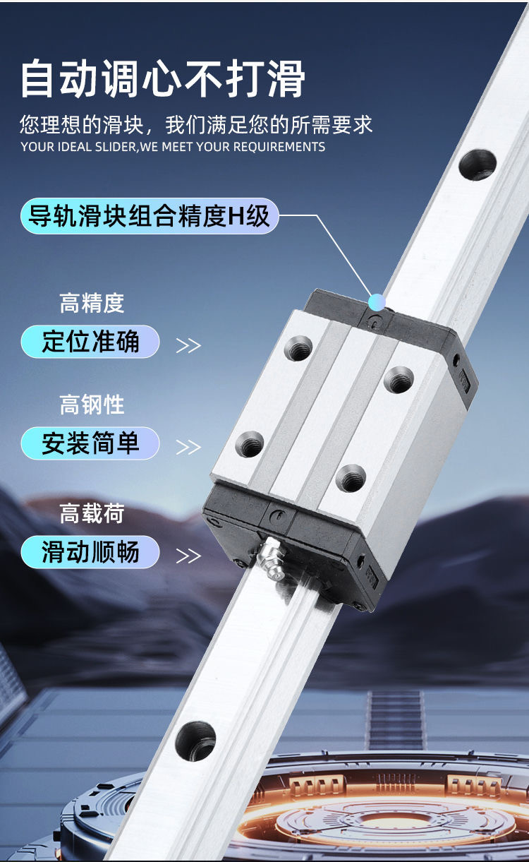 精密方型直線導軌滑塊 方形/法蘭型滑塊滑軌 線性滑軌滑臺線軌方軌 batucjwu | 蝦皮購物