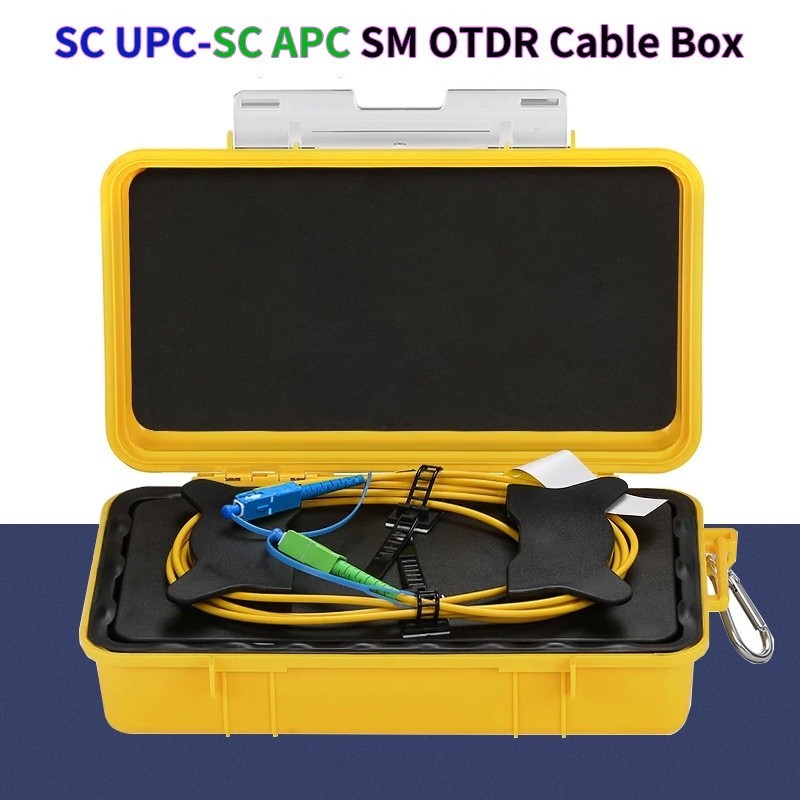 Fiber Optic OTDR Launch Cable Box 150M/1000M SC/LC/APC UPC 1310/1550Nm Single Mo Test Verlängerungskabel ad Zone Eliminator  509