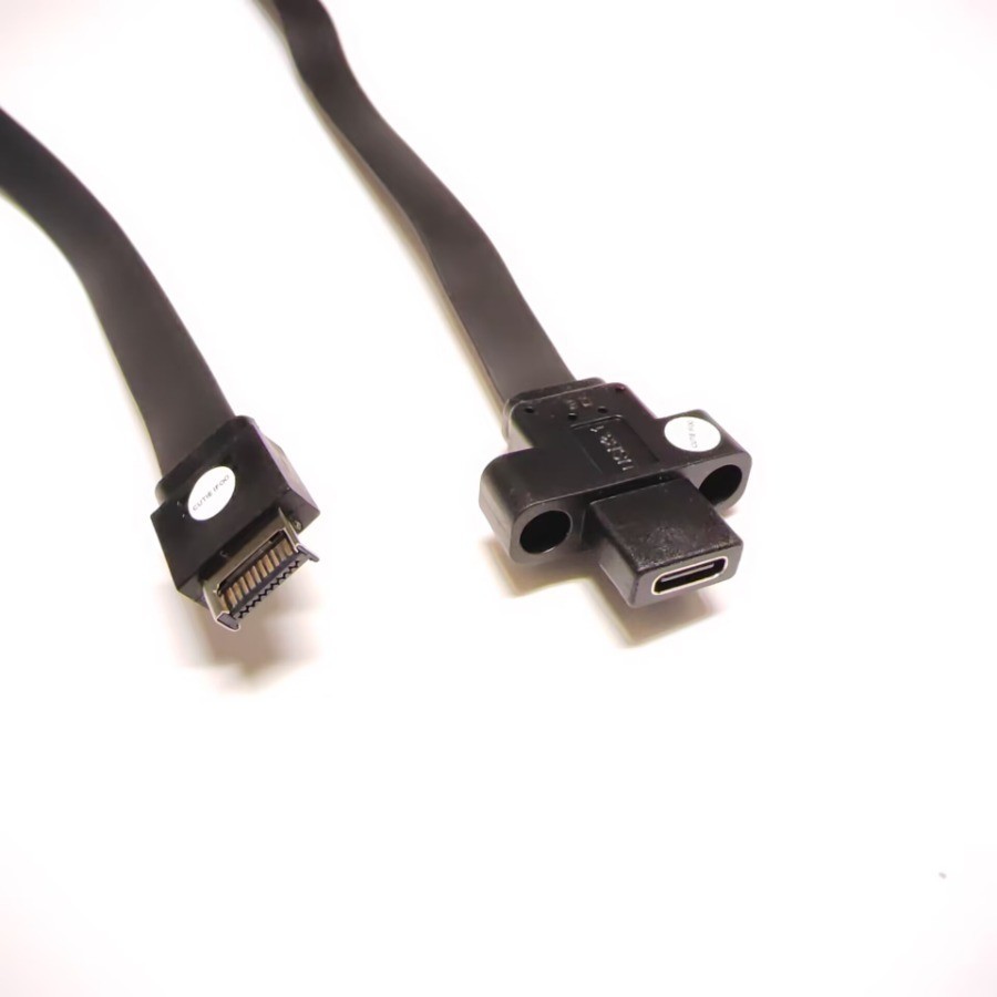 10Gbps USB C 3.1 Type-E 轉 Type-C 主機箱前面板螺絲主板延長數據線端口 70cm | 蝦皮購物