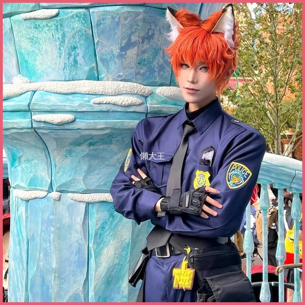 lazy sheep热销 瘋狂動物城cos擬人朱迪judy兔子警官尼克狐狸 cosplay日常服 | 蝦皮購物